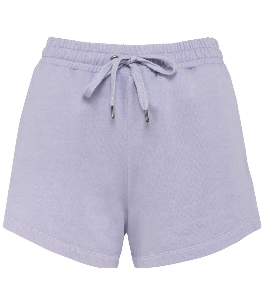 Native Spirit Ladies Terry 280 Shorts — Washed Parma