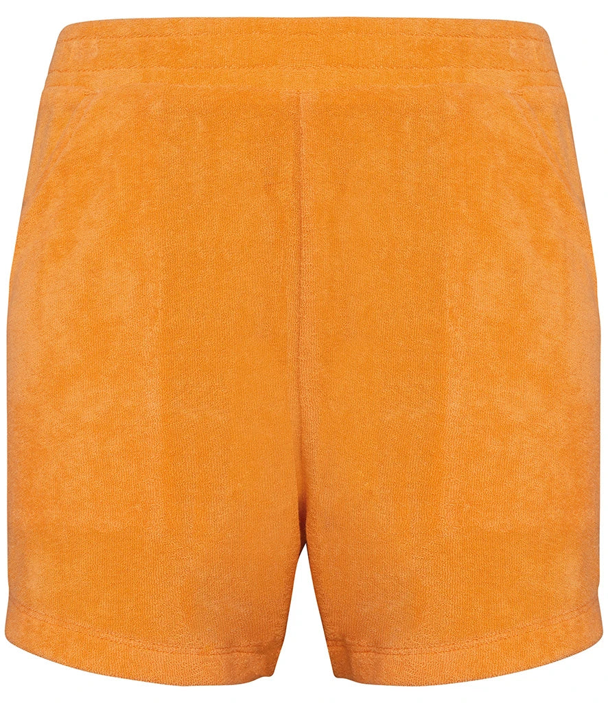 Native Spirit Kids Terry Towel Shorts — Apricot
