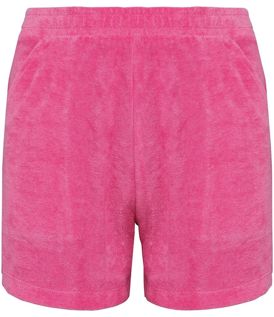 Native Spirit Kids Terry Towel Shorts — Candy Rose