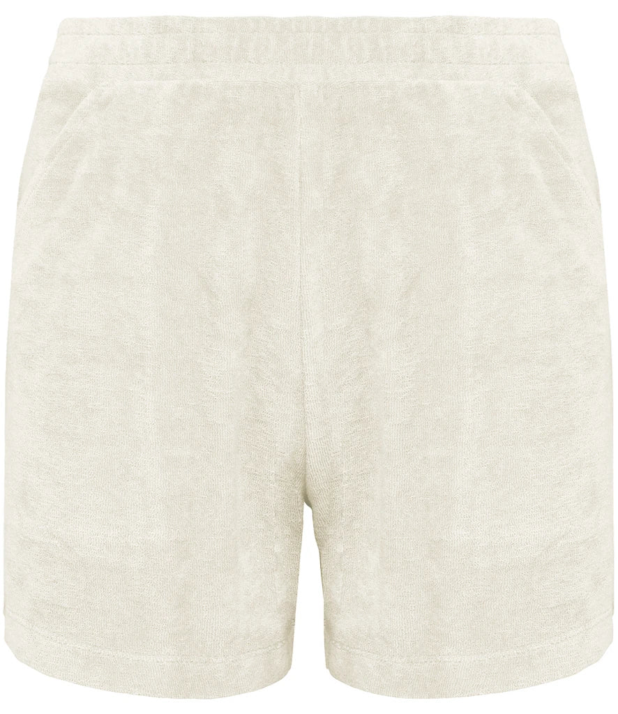 Native Spirit Kids Terry Towel Shorts — Ivory