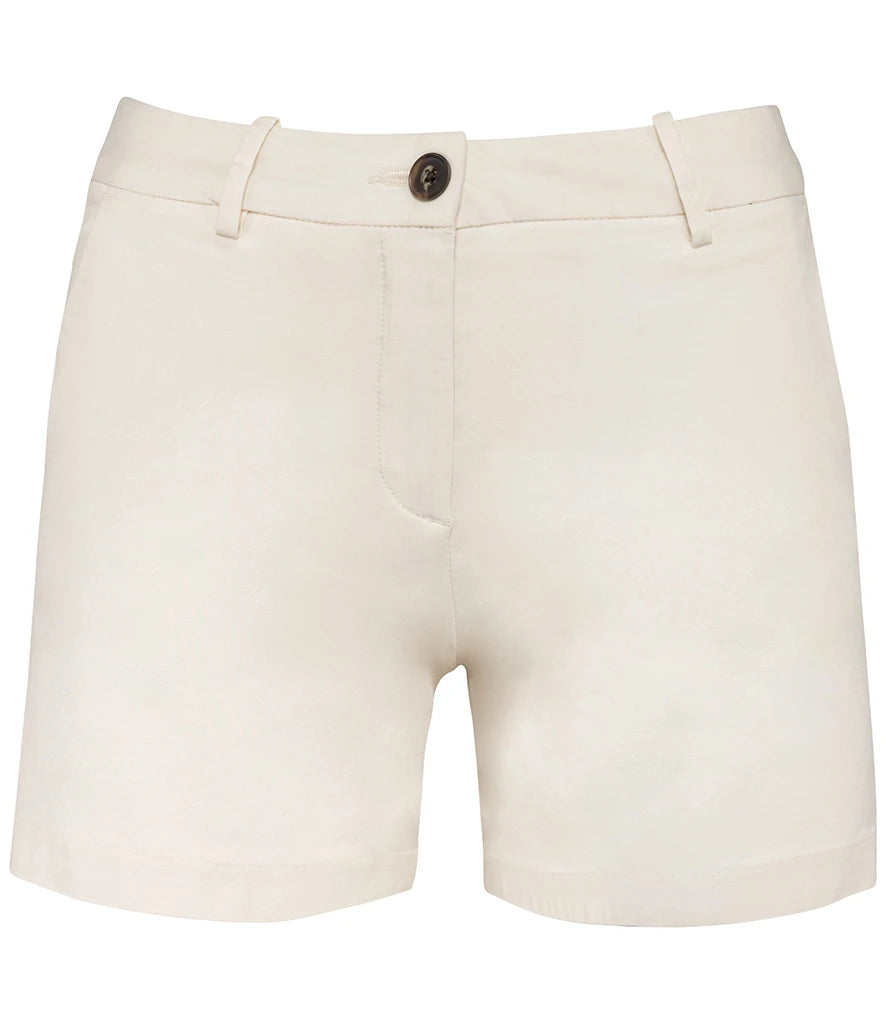 Native Spirit Ladies Chino Shorts — Ivory