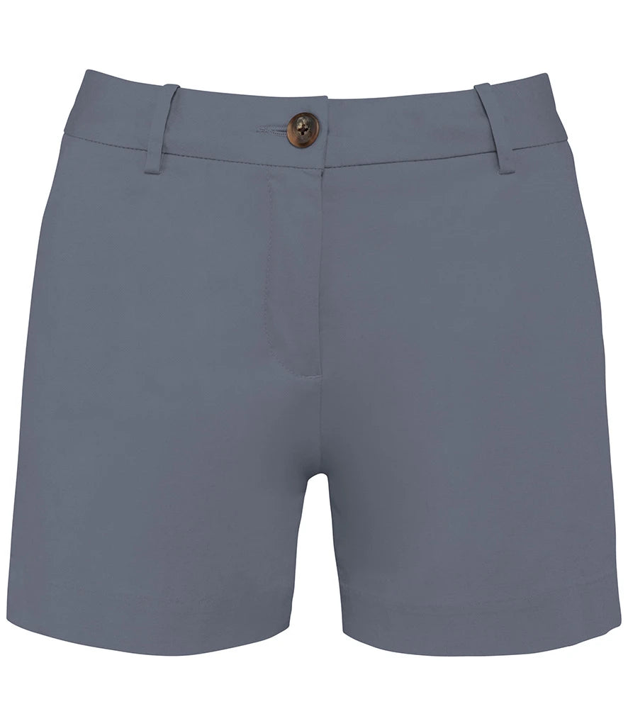 Native Spirit Ladies Chino Shorts — Mineral Grey