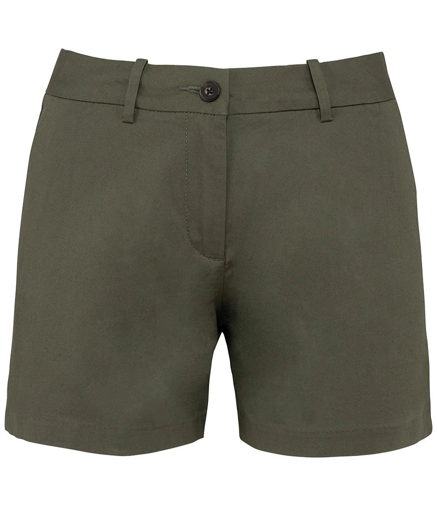 Native Spirit Ladies Chino Shorts — Organic Khaki