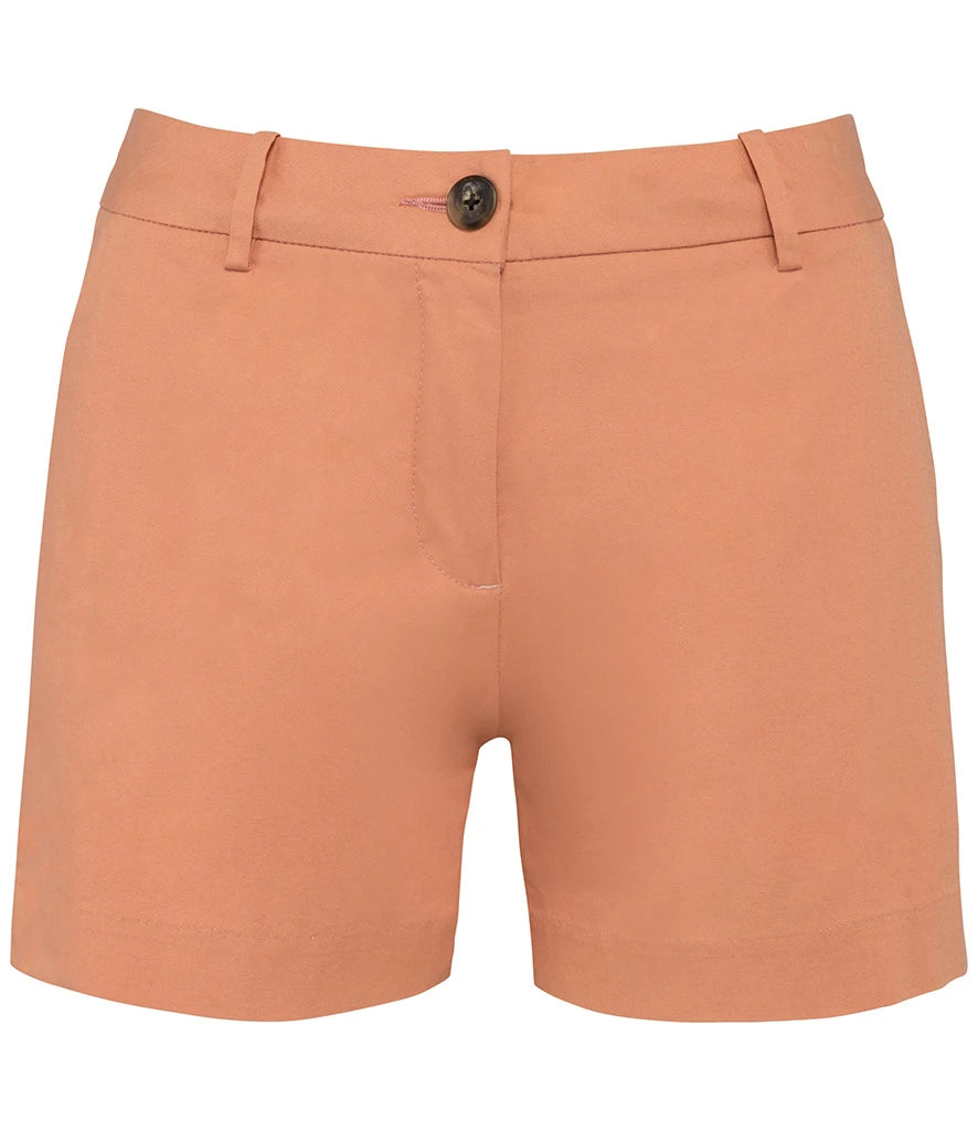 Native Spirit Ladies Chino Shorts — Peach