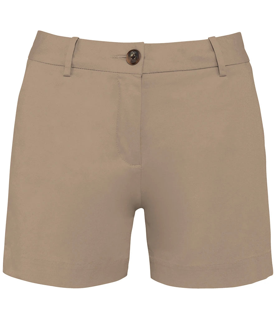 Native Spirit Ladies Chino Shorts — Wet Sand