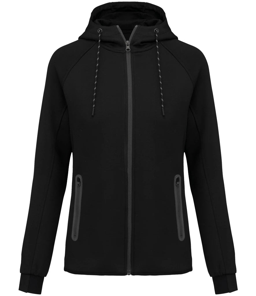 Proact Ladies Performance Hooded Jacket — Black