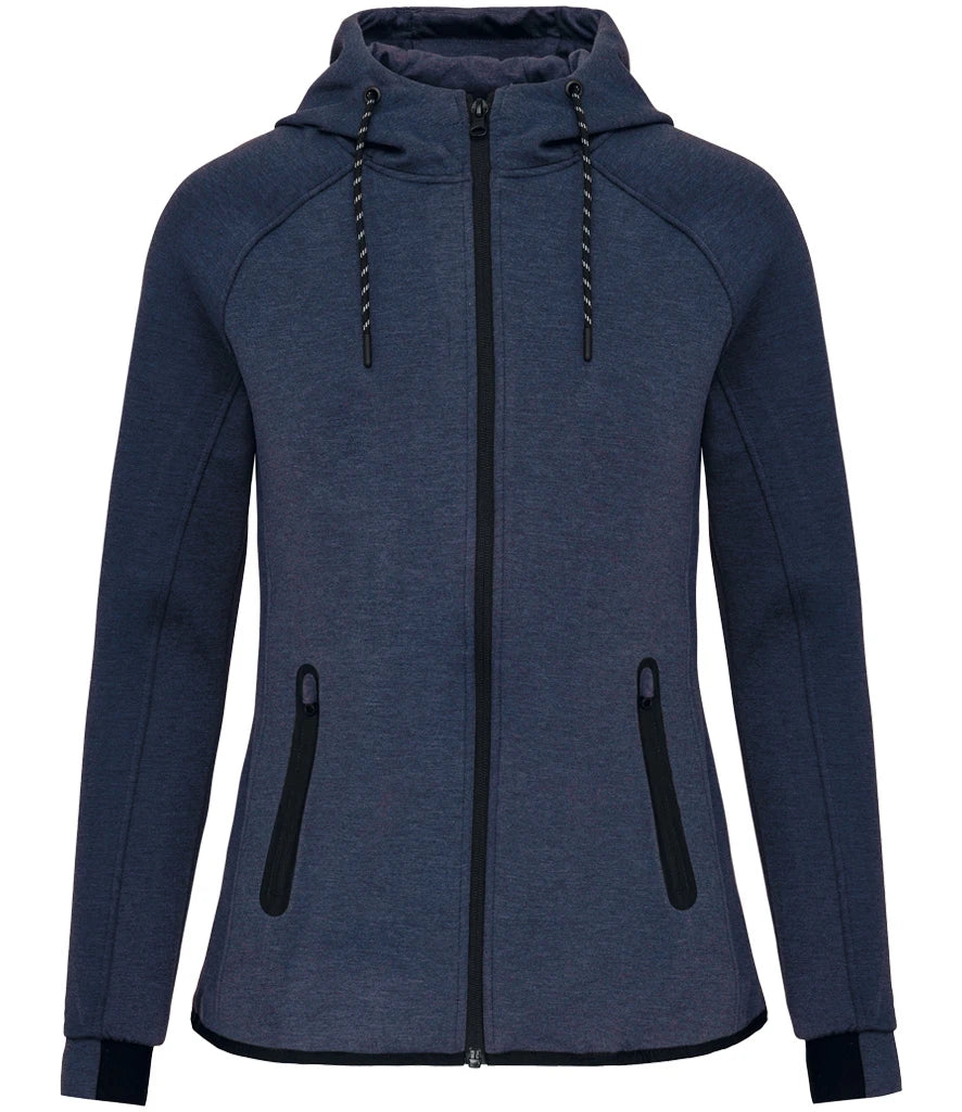 Proact Ladies Performance Hooded Jacket — French Navy Heather