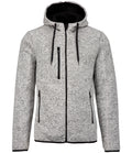 Proact Heather Hooded Jacket — Light Grey Melange