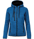 Proact Ladies Heather Hooded Jacket — Light Royal Blue Melange