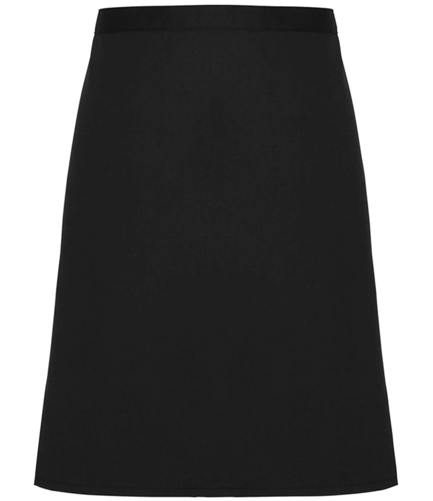 Premier Fairtrade Organic Cotton Waist Apron — Black
