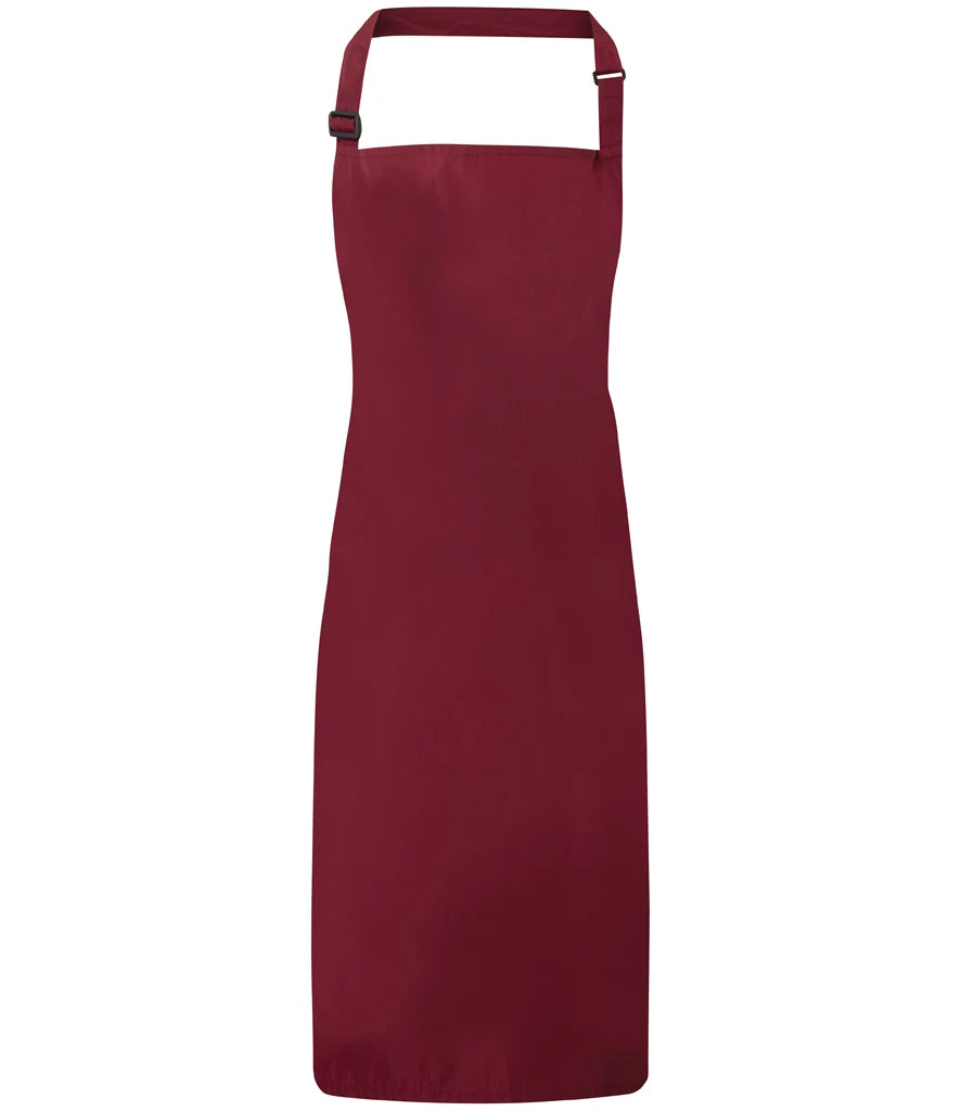 Premier Waterproof Bib Apron — Burgundy