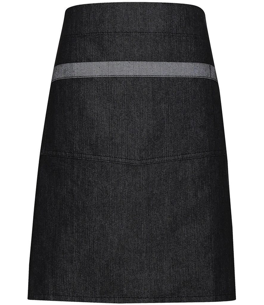 Premier Domain Waist Apron — Black Denim