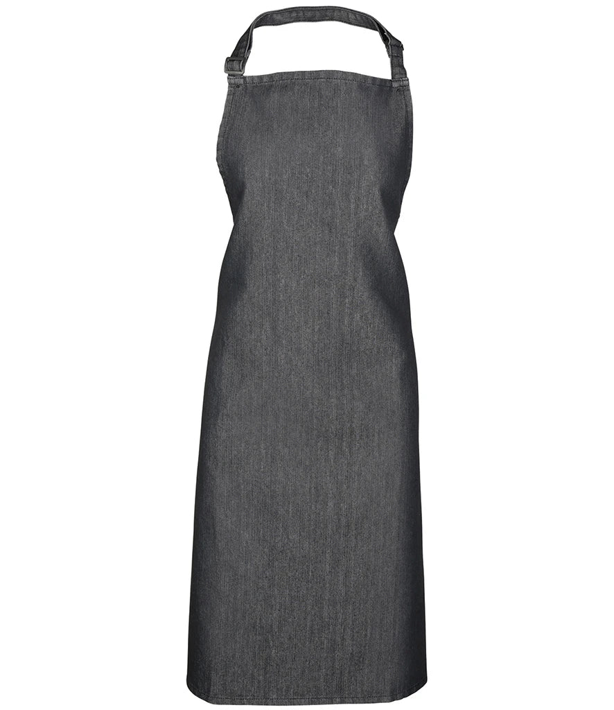Premier 'Colours' Bib Apron — Black Denim