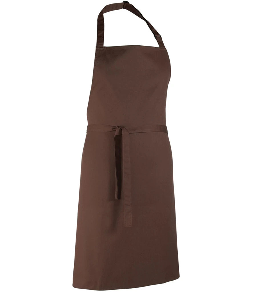 Premier 'Colours' Bib Apron — Brown