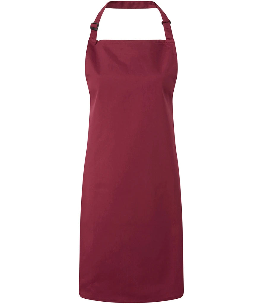 Premier 'Colours' Bib Apron — Burgundy