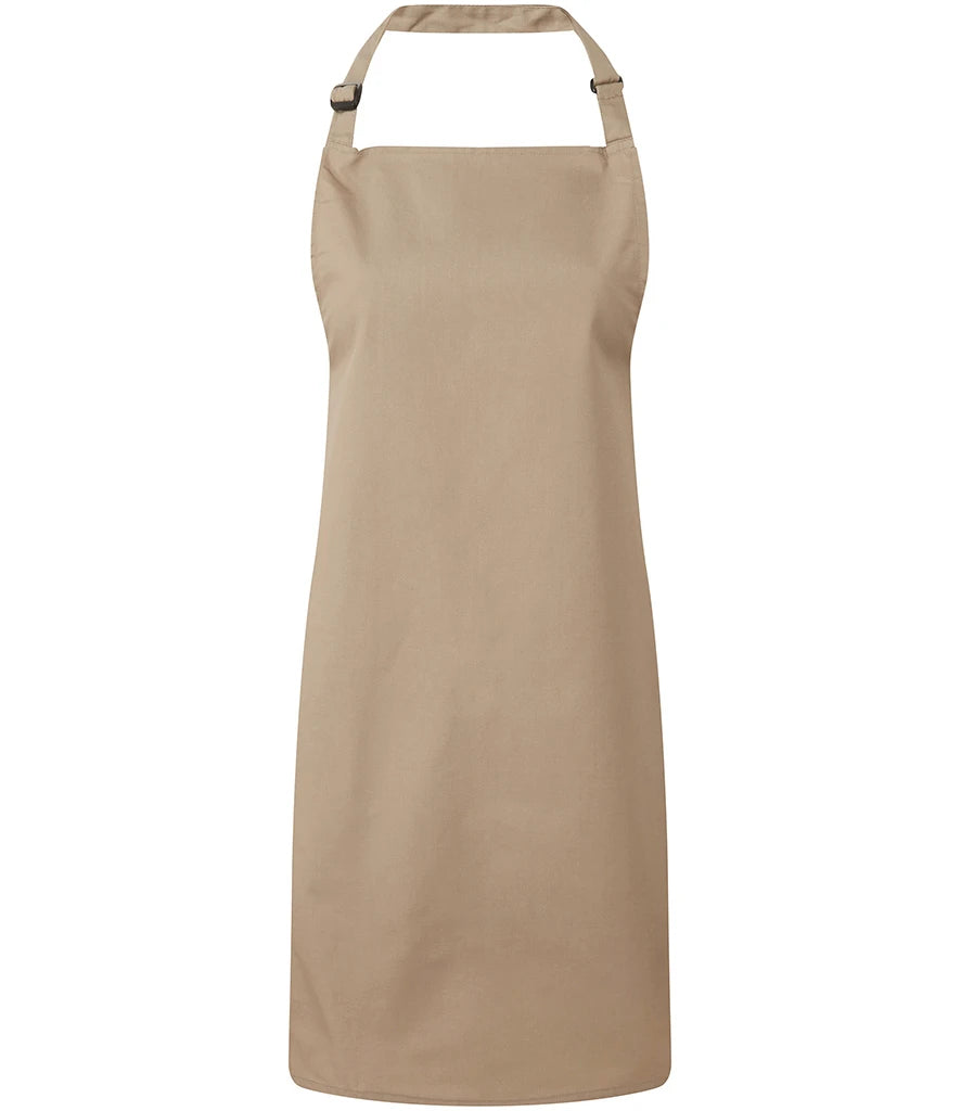 Premier 'Colours' Bib Apron — Khaki