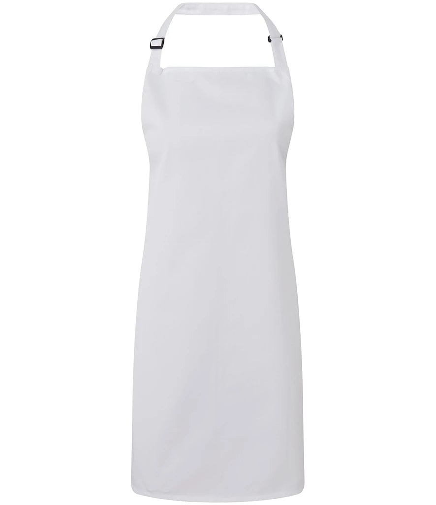 Premier 'Colours' Bib Apron — White