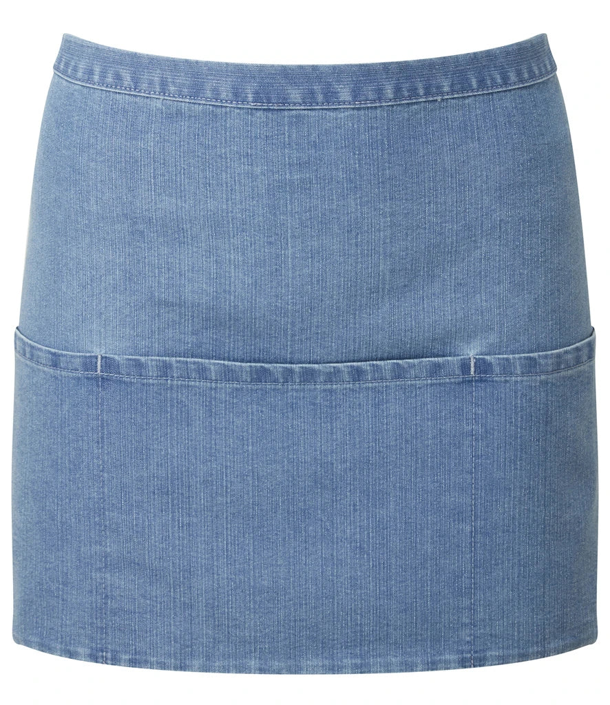 Premier 'Colours' 3 Pocket Apron — Blue Denim