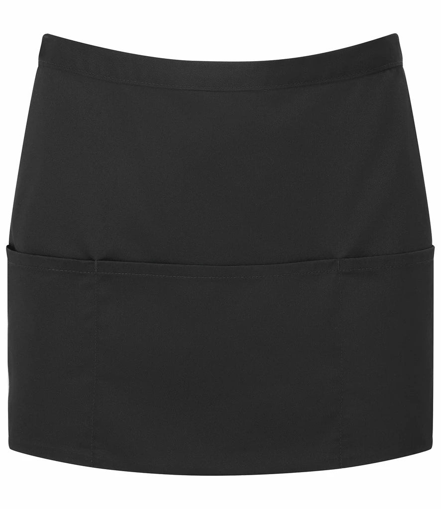 Premier 'Colours' 3 Pocket Apron — Black