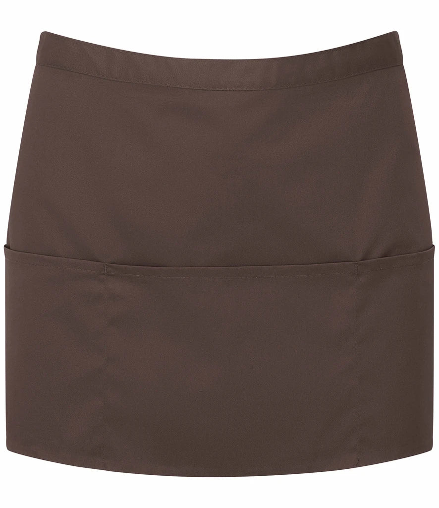 Premier 'Colours' 3 Pocket Apron — Brown