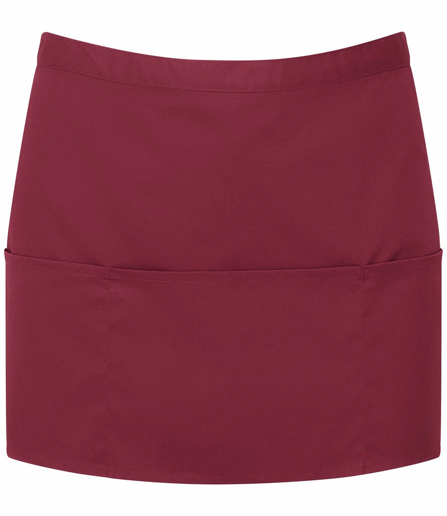 Premier 'Colours' 3 Pocket Apron — Burgundy