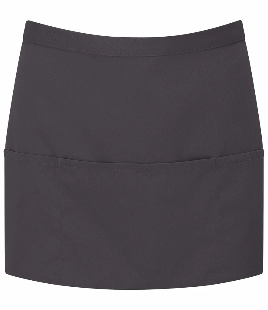 Premier 'Colours' 3 Pocket Apron — Charcoal