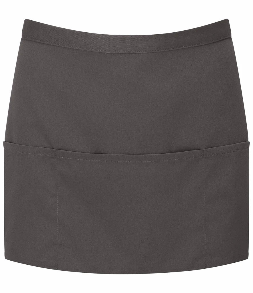 Premier 'Colours' 3 Pocket Apron — Dark Grey
