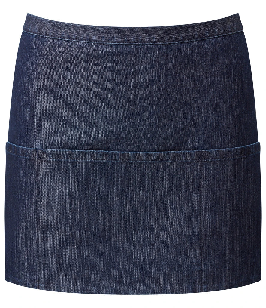 Premier 'Colours' 3 Pocket Apron — Indigo Denim