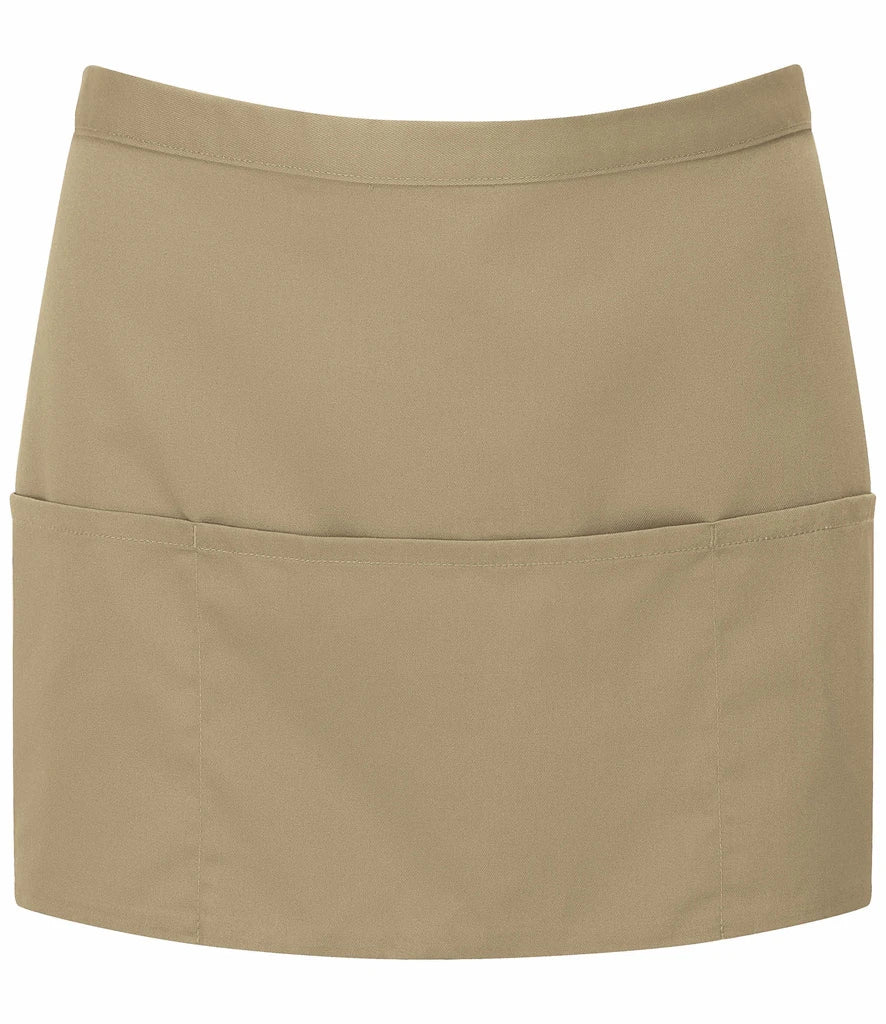 Premier 'Colours' 3 Pocket Apron — Khaki
