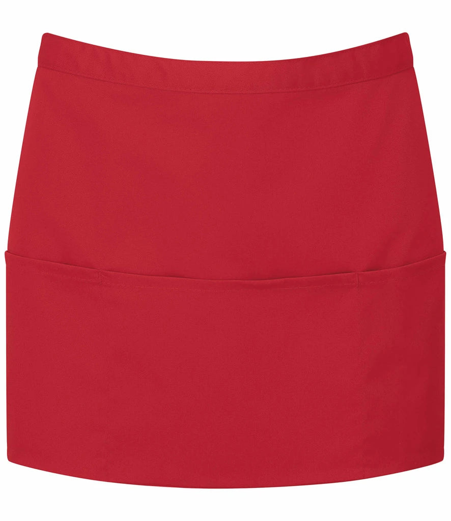 Premier 'Colours' 3 Pocket Apron — Red