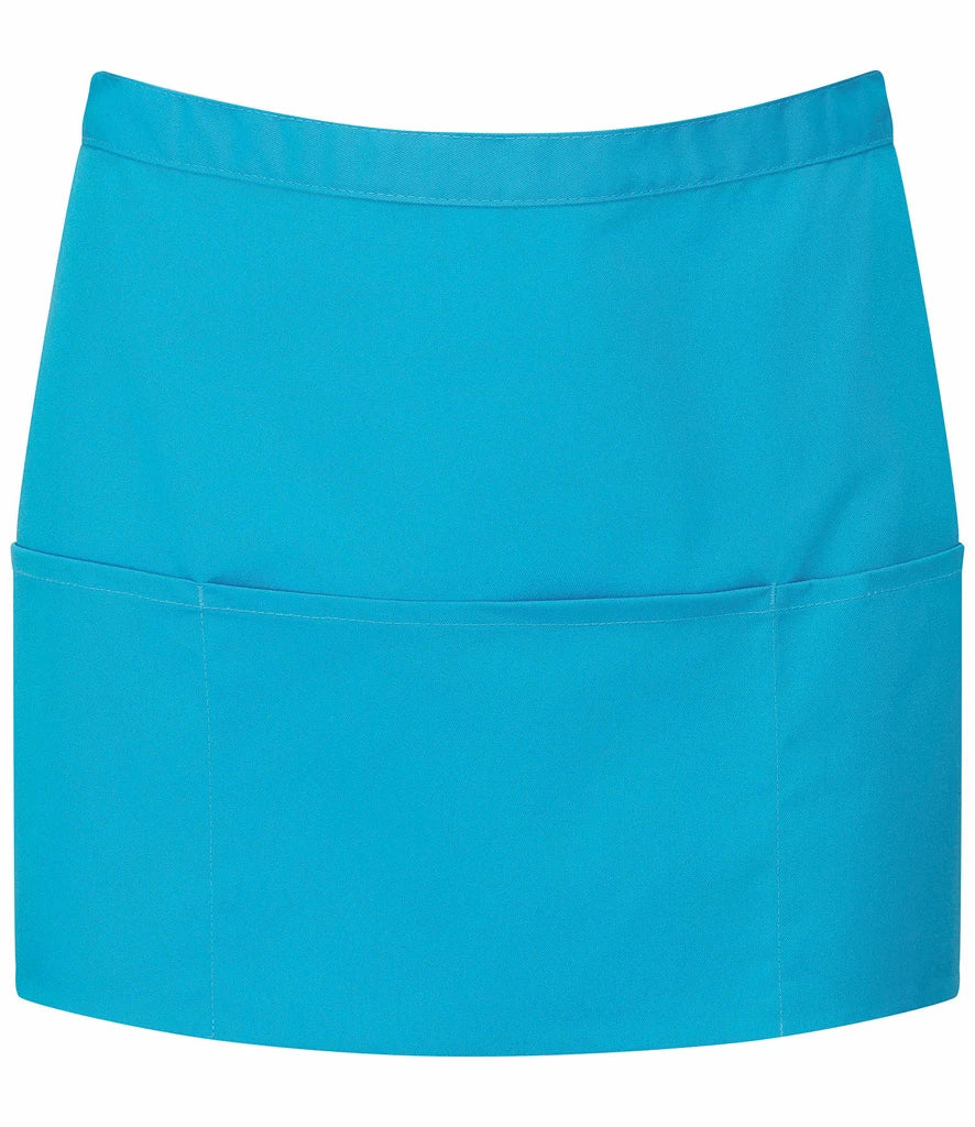 Premier 'Colours' 3 Pocket Apron — Turquoise Blue