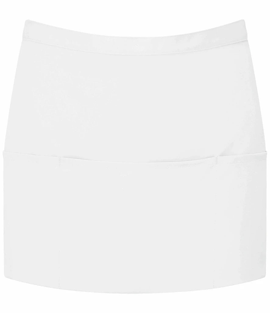 Premier 'Colours' 3 Pocket Apron — White