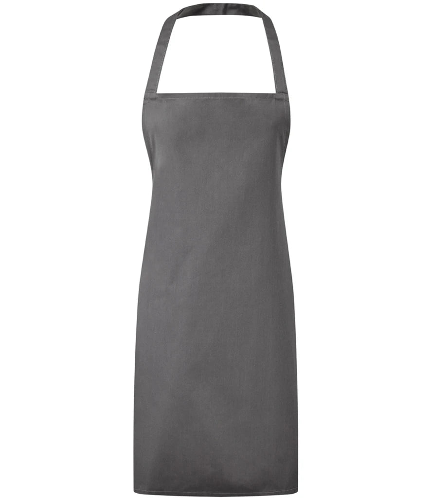 Premier Essential Bib Apron — Dark Grey
