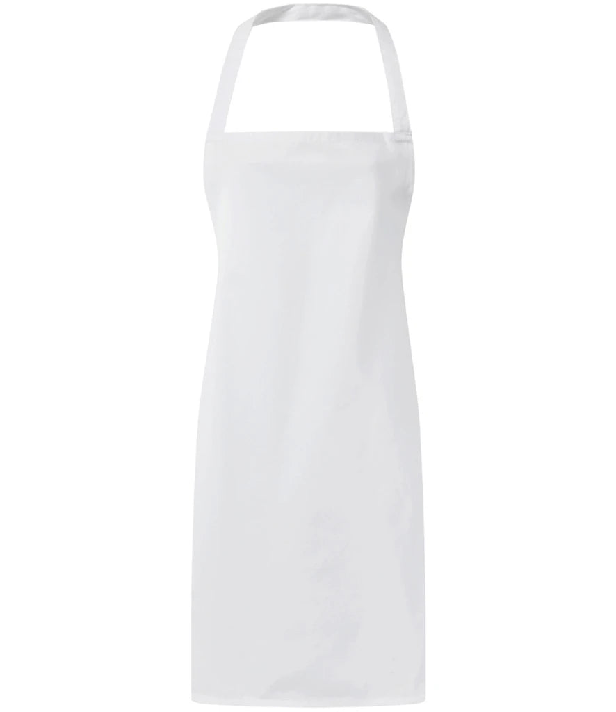 Premier Essential Bib Apron — White