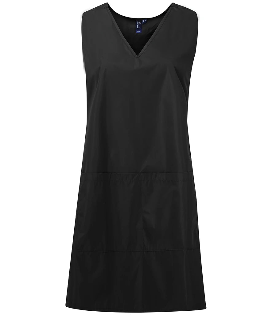 Premier Waterproof Wrap Around Tunic Apron — Black