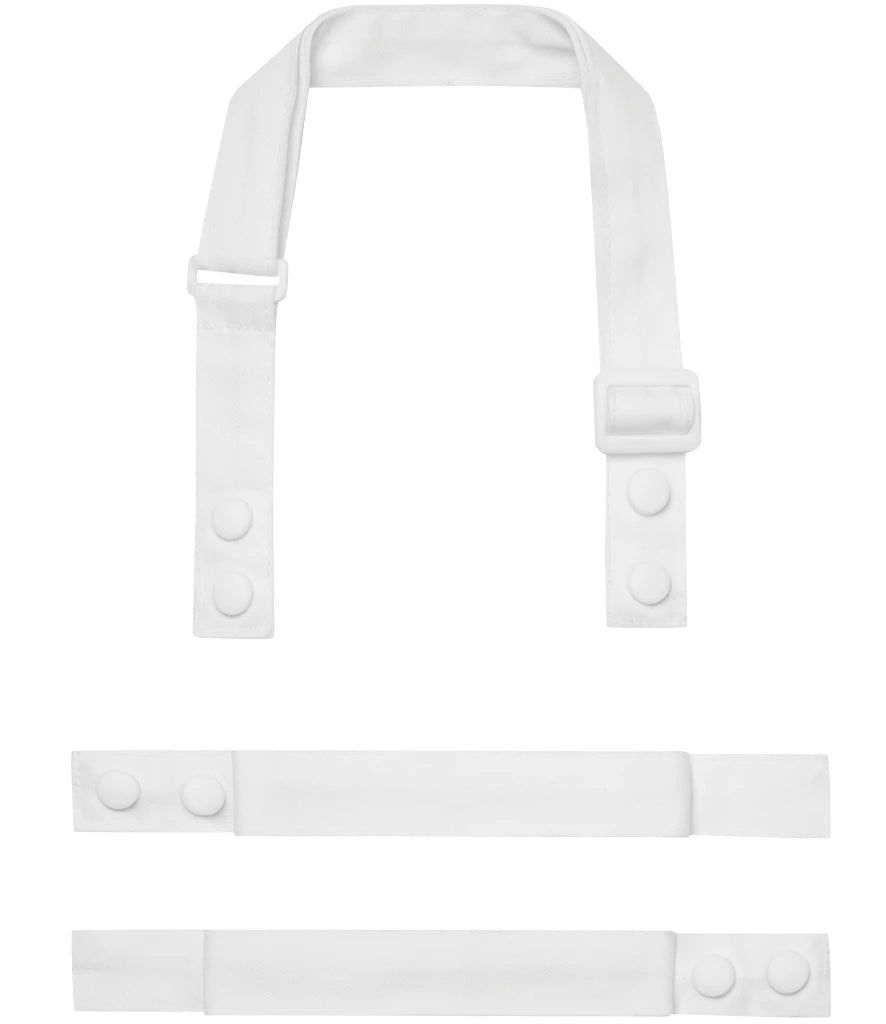 Premier Swap and Pop Customisable Apron Straps — White