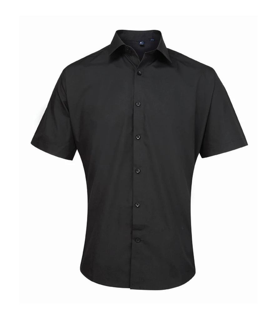 Premier Supreme Short Sleeve Poplin Shirt — Black