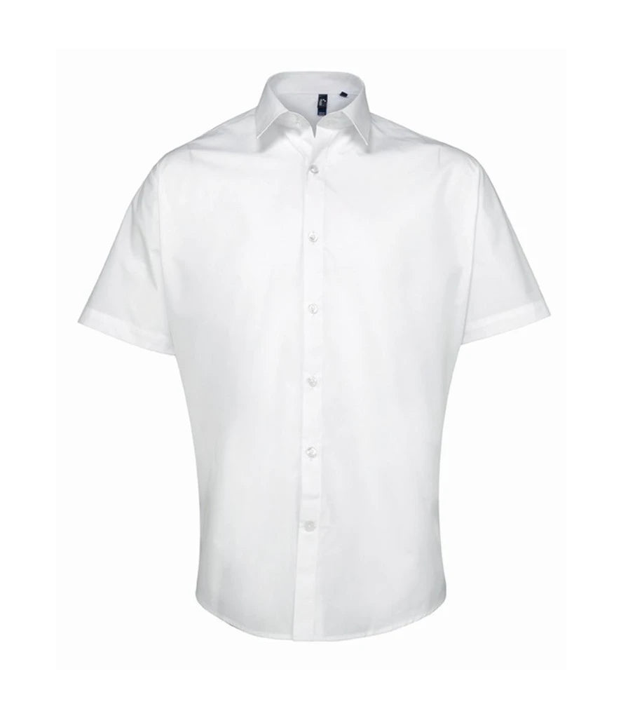 Premier Supreme Short Sleeve Poplin Shirt — White