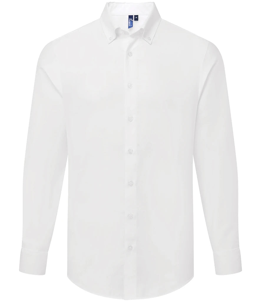 Premier Supreme Long Sleeve Oxford Shirt — White