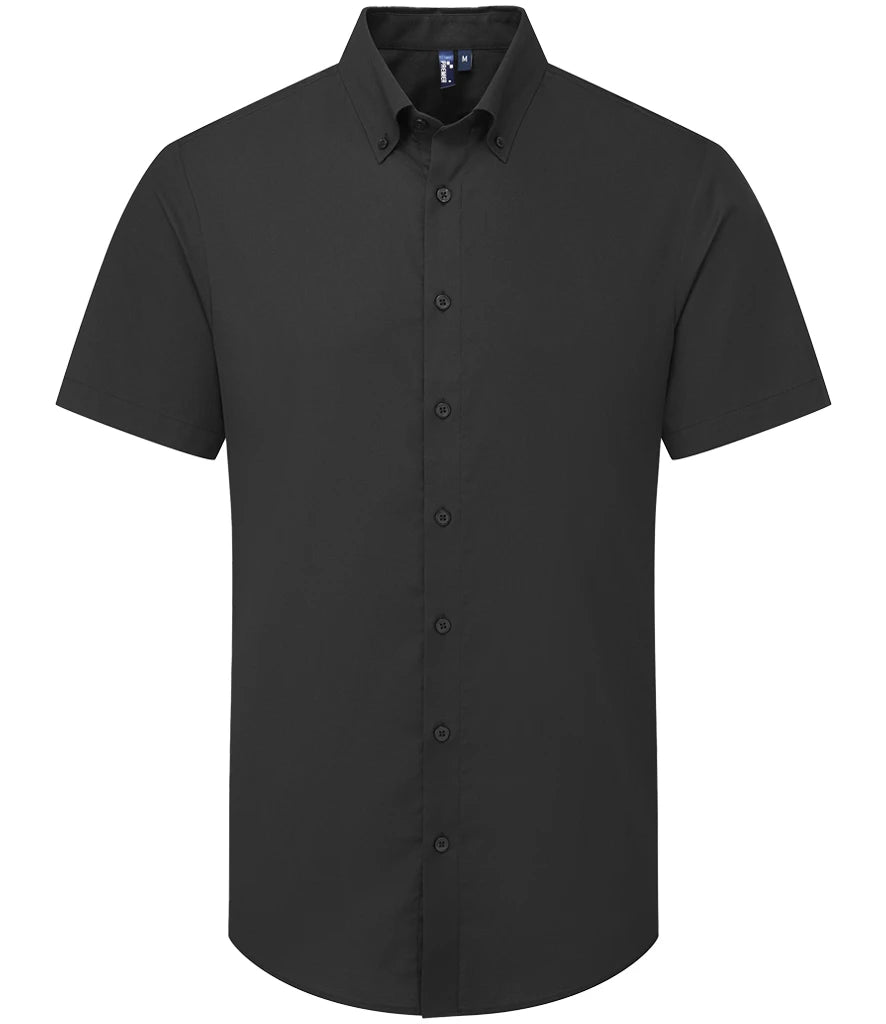 Premier Supreme Short Sleeve Oxford Shirt — Black