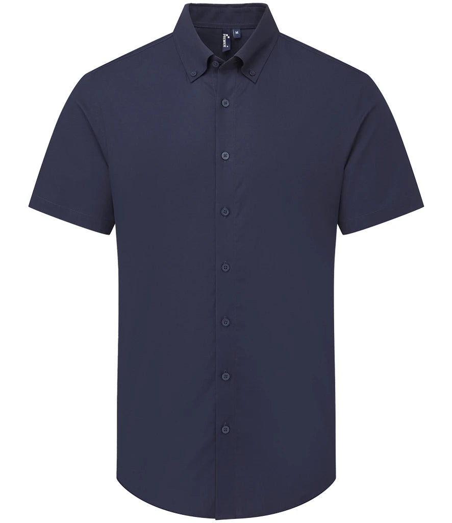Premier Supreme Short Sleeve Oxford Shirt — Navy