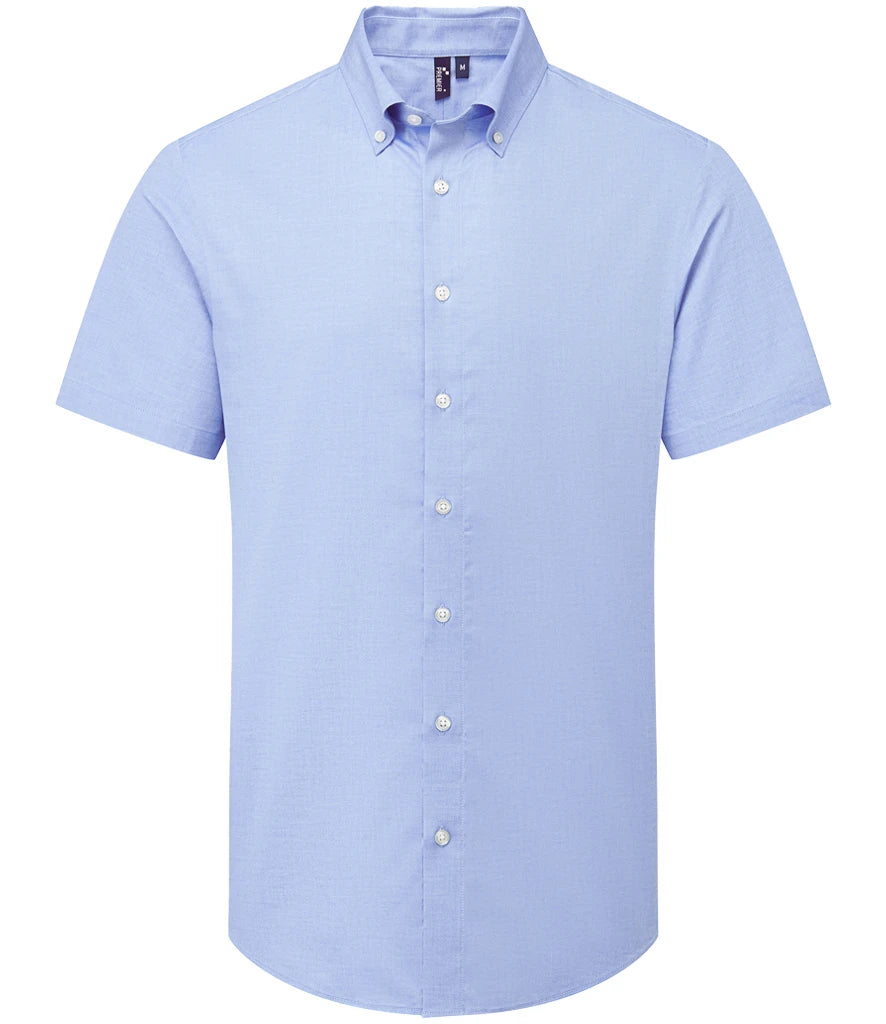 Premier Supreme Short Sleeve Oxford Shirt — Oxford Blue