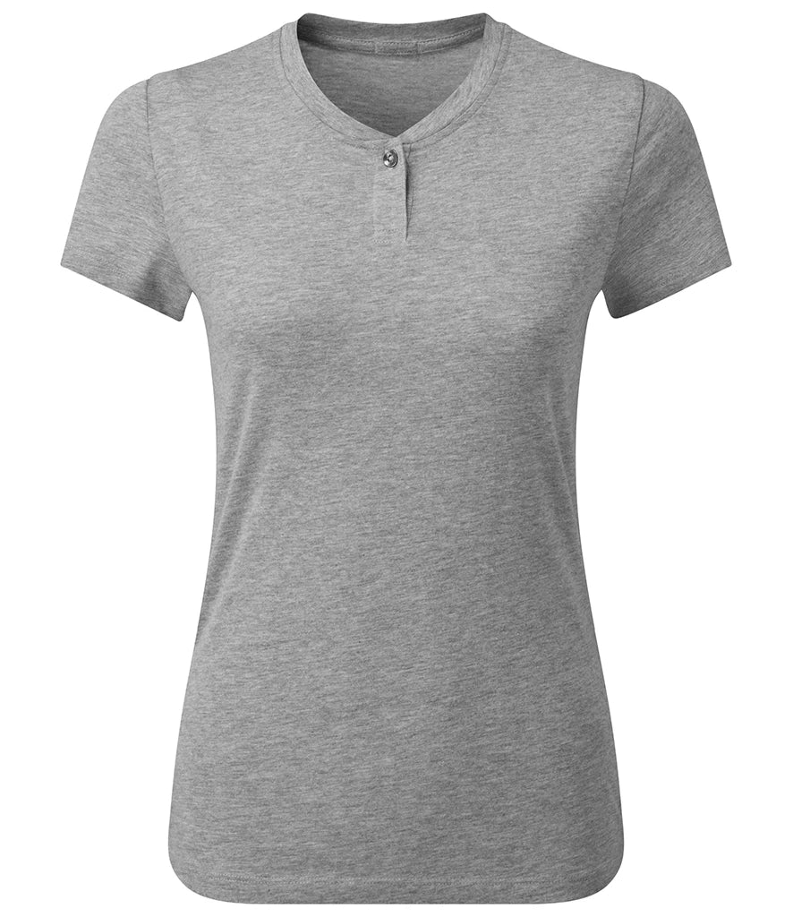 Premier Ladies Cotton Rich Comis T-Shirt — Grey Marl
