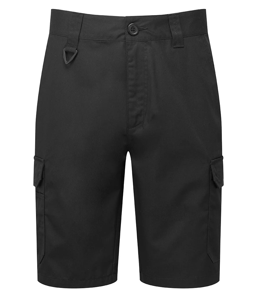 Premier Workwear Cargo Shorts — Black