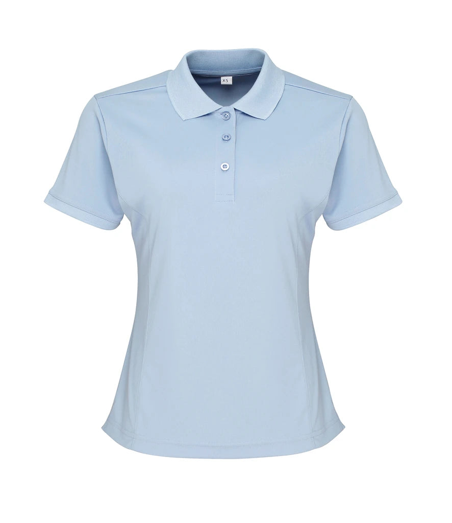 Premier Ladies Coolchecker® Piqué Polo Shirt — Light Blue