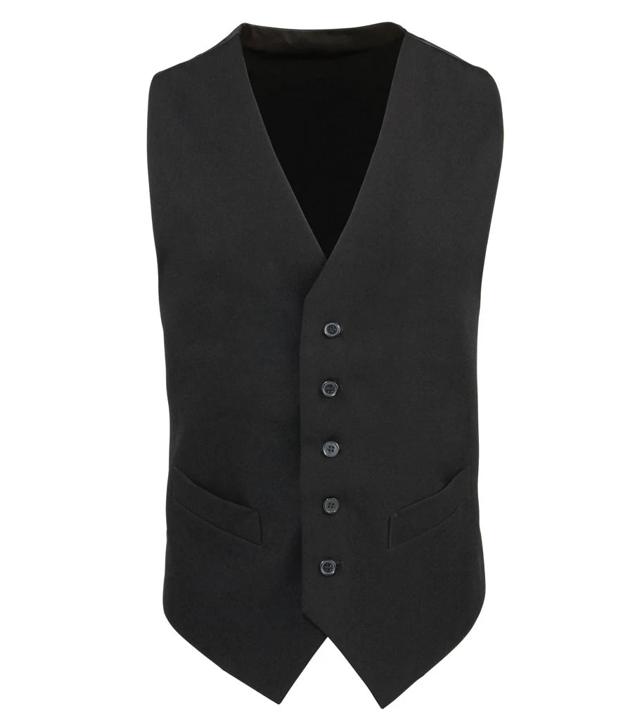 Premier Lined Waistcoat — Black