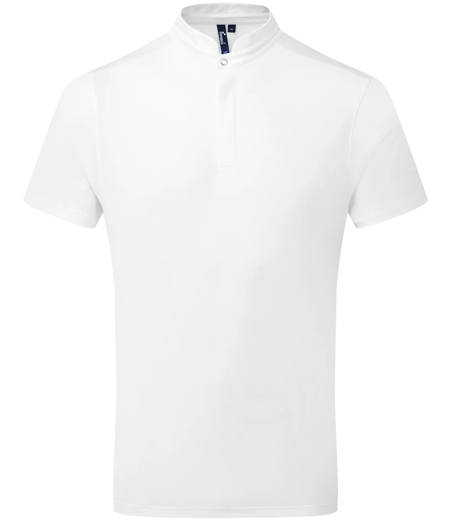 Premier Essential Coolchecker® Short Sleeve Chef's Shirt — White