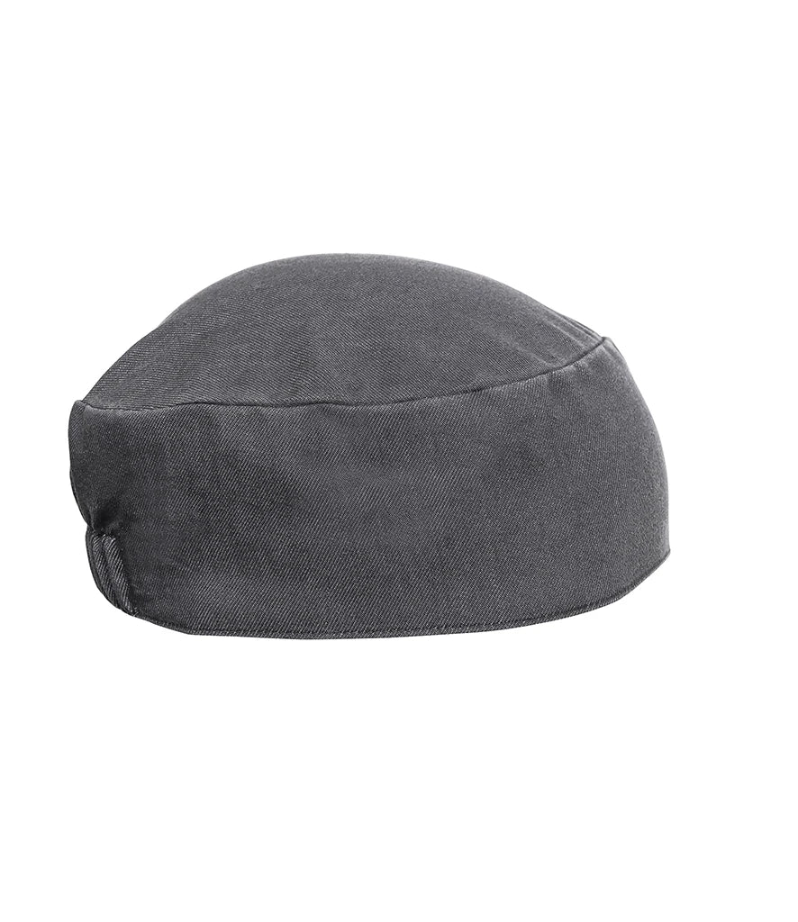 Premier Chef's Skull Cap — Grey Denim