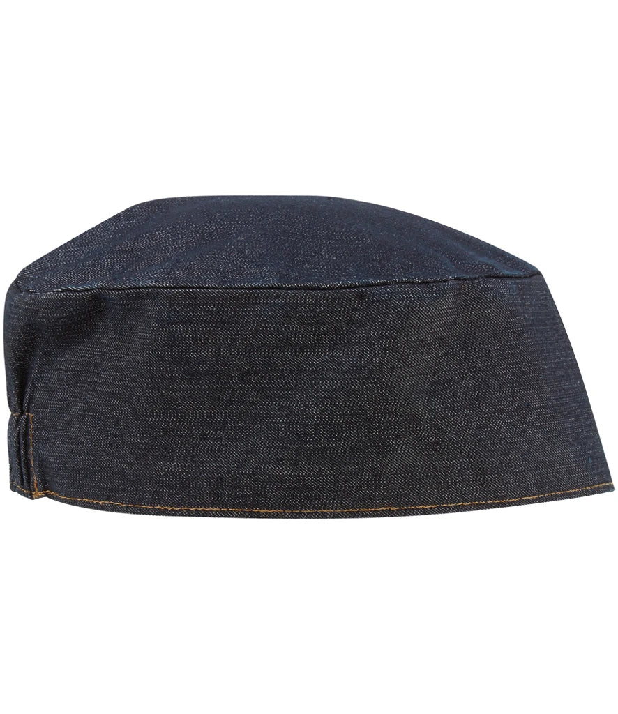 Premier Chef's Skull Cap — Indigo Denim