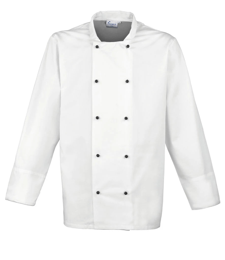 Premier Unisex Cuisine Chef's Jacket — White